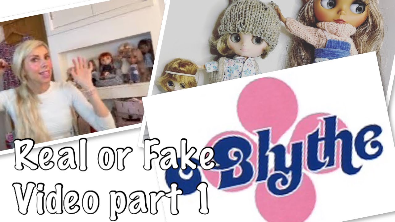 My first Blythe doll video, compare real and fake.