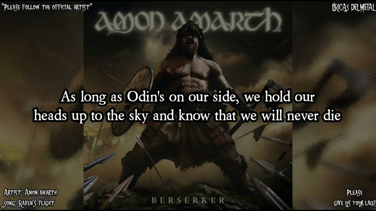 AMON AMARTH - RAVEN'S FLIGHT (LYRICS ON SCREEN)