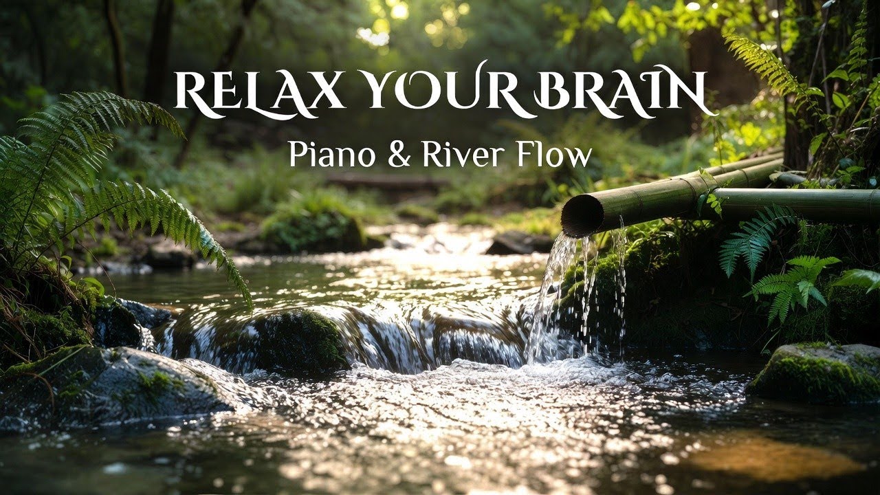 Soft Piano with Gentle Nature Stream 🍃 Meditation Music for Stress Relief