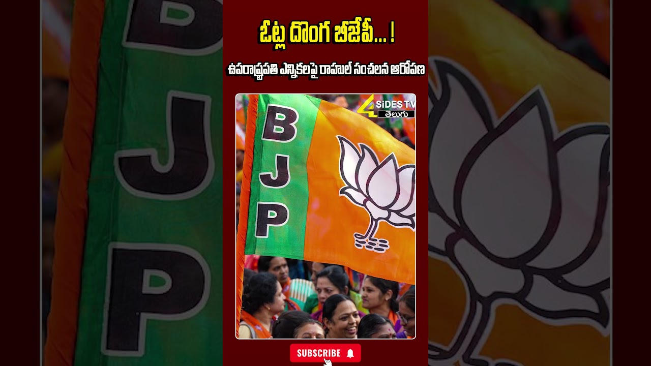ఉపరాష్ట్రపతి ఎన్నికలపై రాహుల్ సంచలన ఆరోపణ..#rahulgandhi #vicepresidentelection2025 #evm #trending