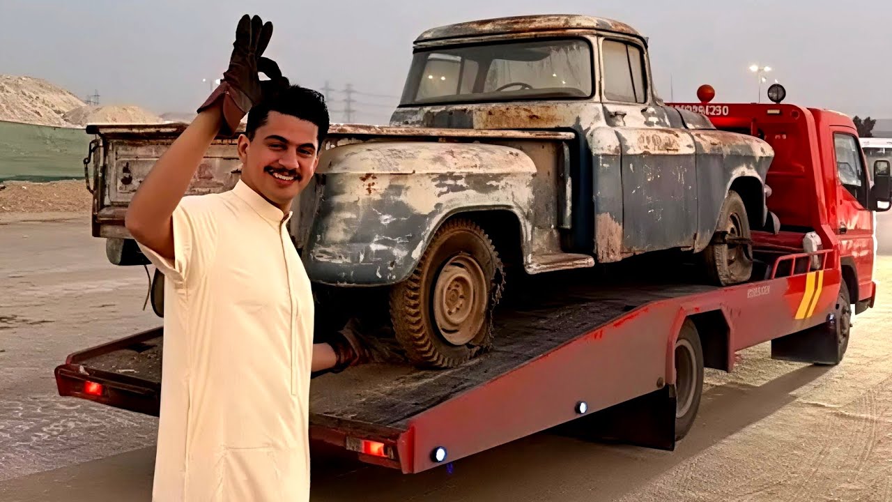 واخيرا بنسحب السيارة من المقبرة 