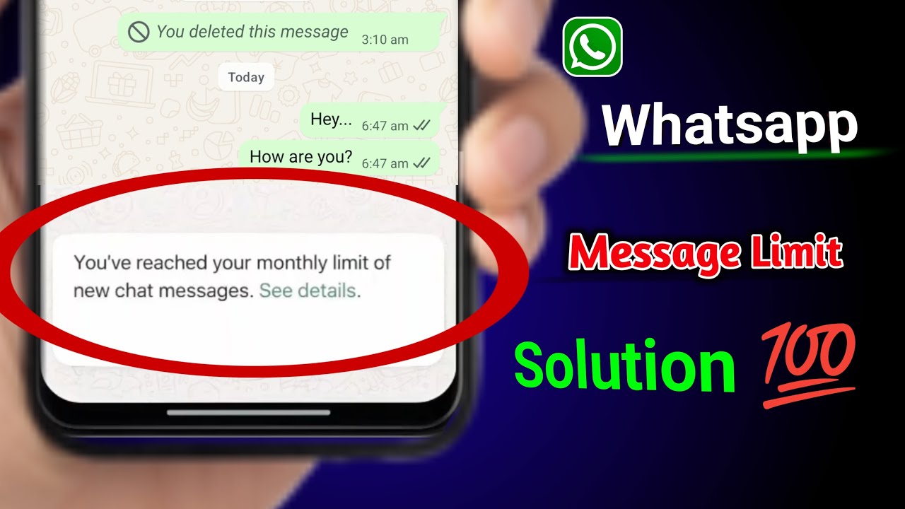 Fix you've reached your monthly limit of new chat messages || Whatsapp chat limit problem 2026