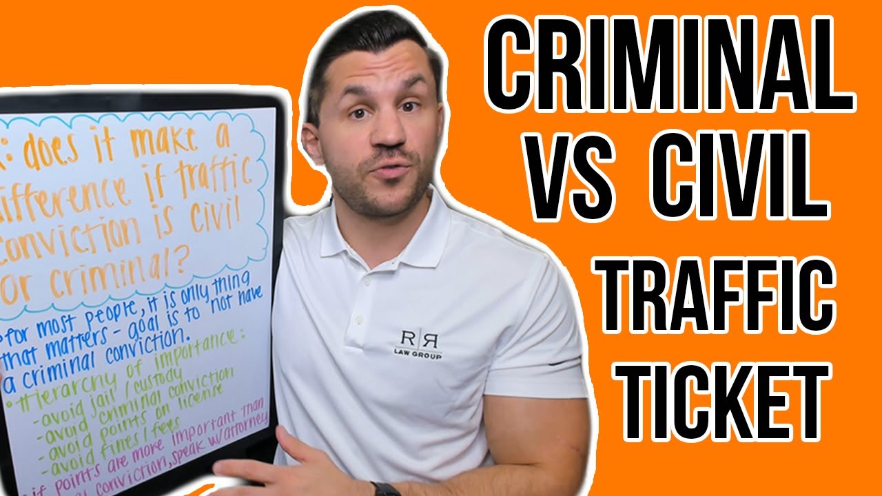 Is there a Difference Between a Criminal or Civil Traffic Ticket?