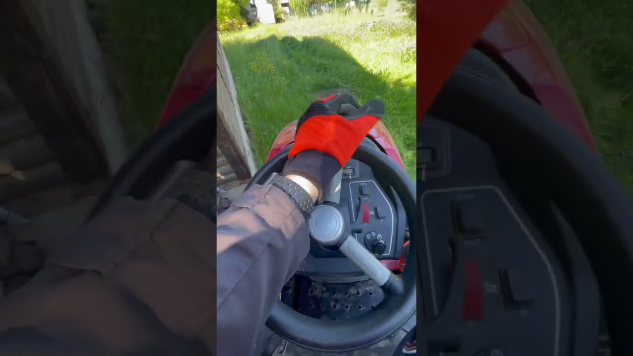 How to drink coffee ☕️ while mowing grass 🌱
