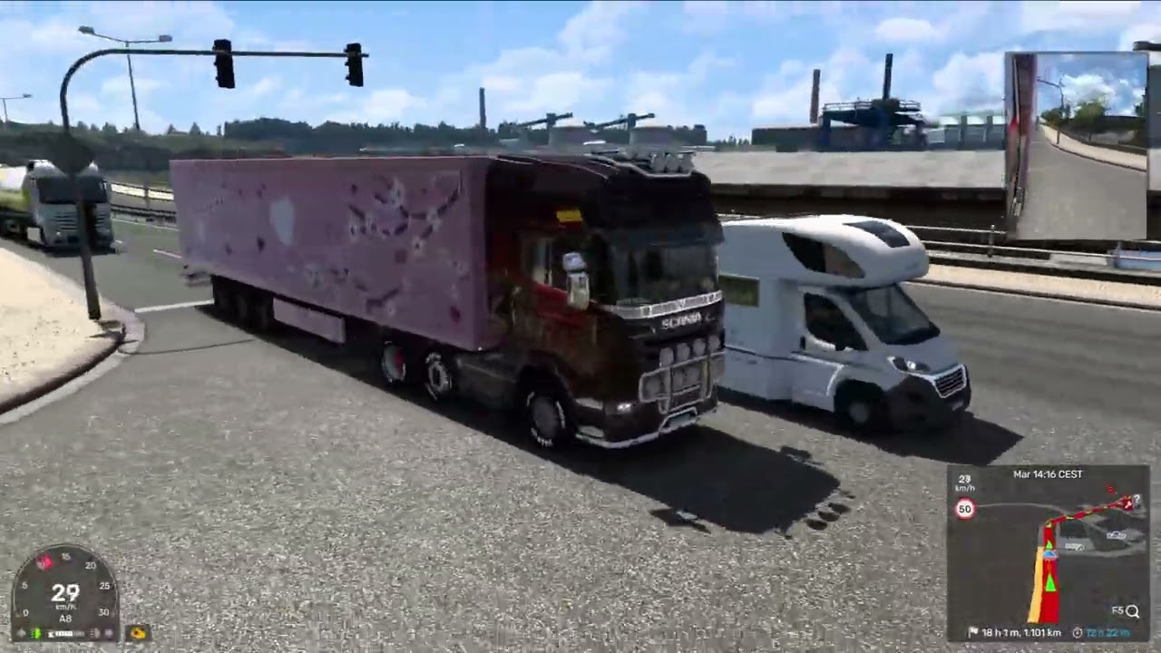 EURO TRUCK SIMULATOR 2 ENTREGA DE 1200KM DE TARDE SIGUEME TE LO AGRADEZCO  : ) . DALE ❤