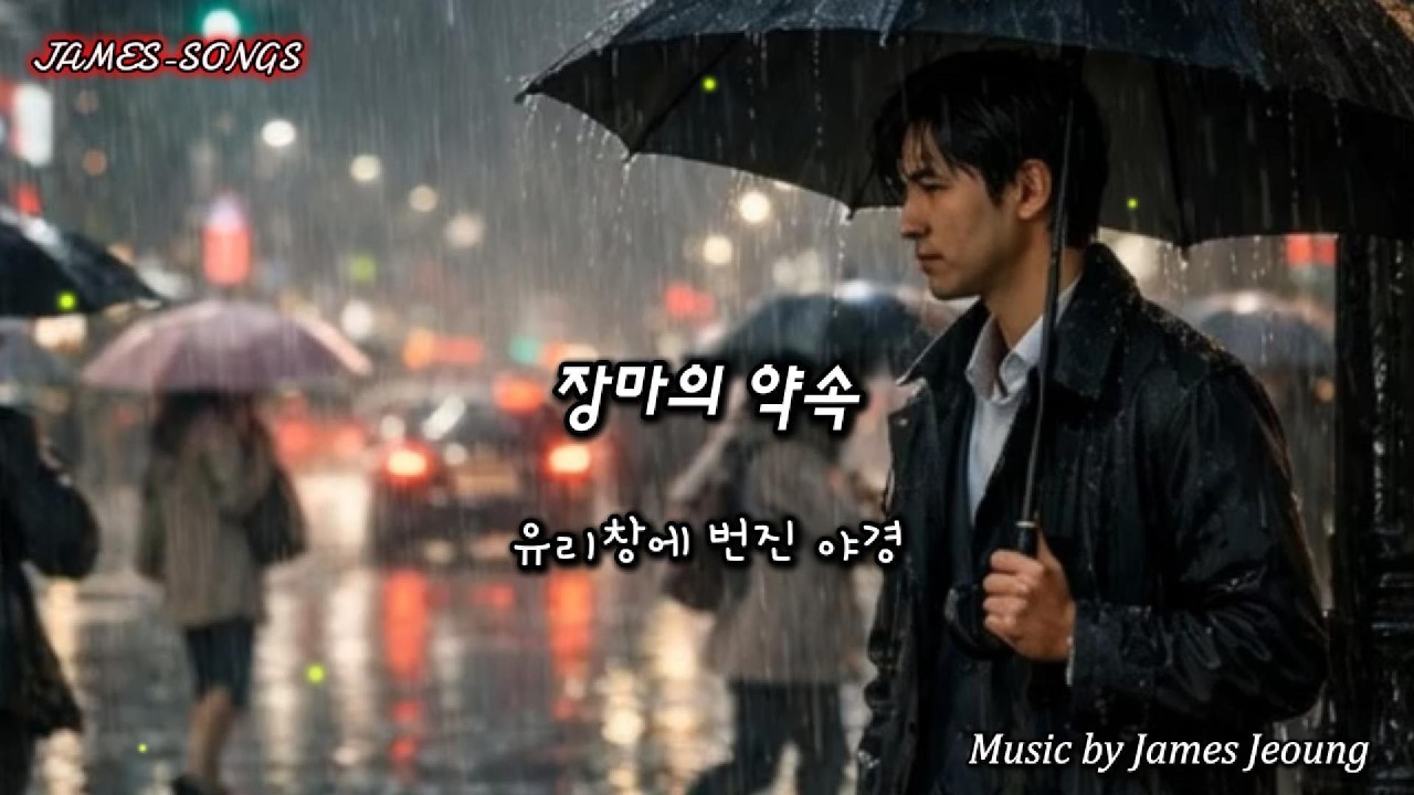 [kpop] 장마의 약속[Promise in the Monsoon] #장마,#첫사랑,#부고,#이별,#카페약속,#늦은사랑,#야경,#유리창