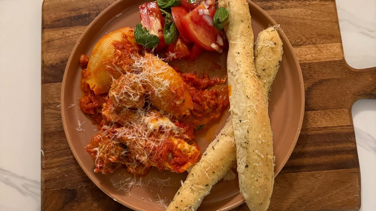 Stuffed Shells and Breadsticks