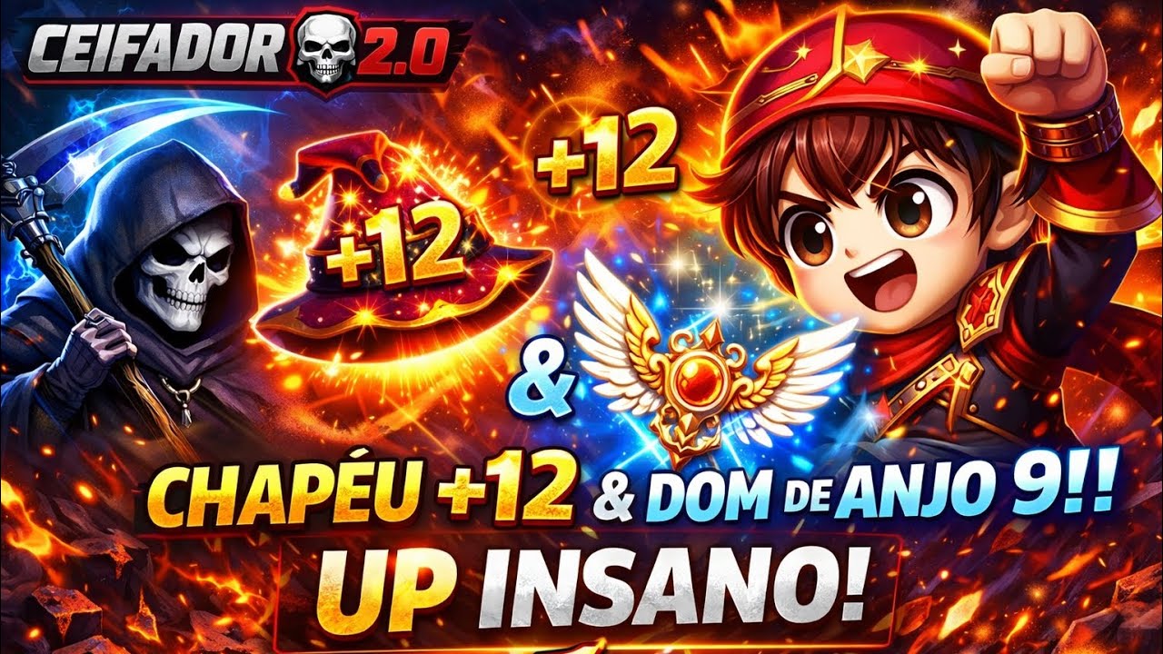 DDTANK BRASIL 2 🔥 UP INSANO! CHAPÉU +12 E DOM DE ANJO 9! 