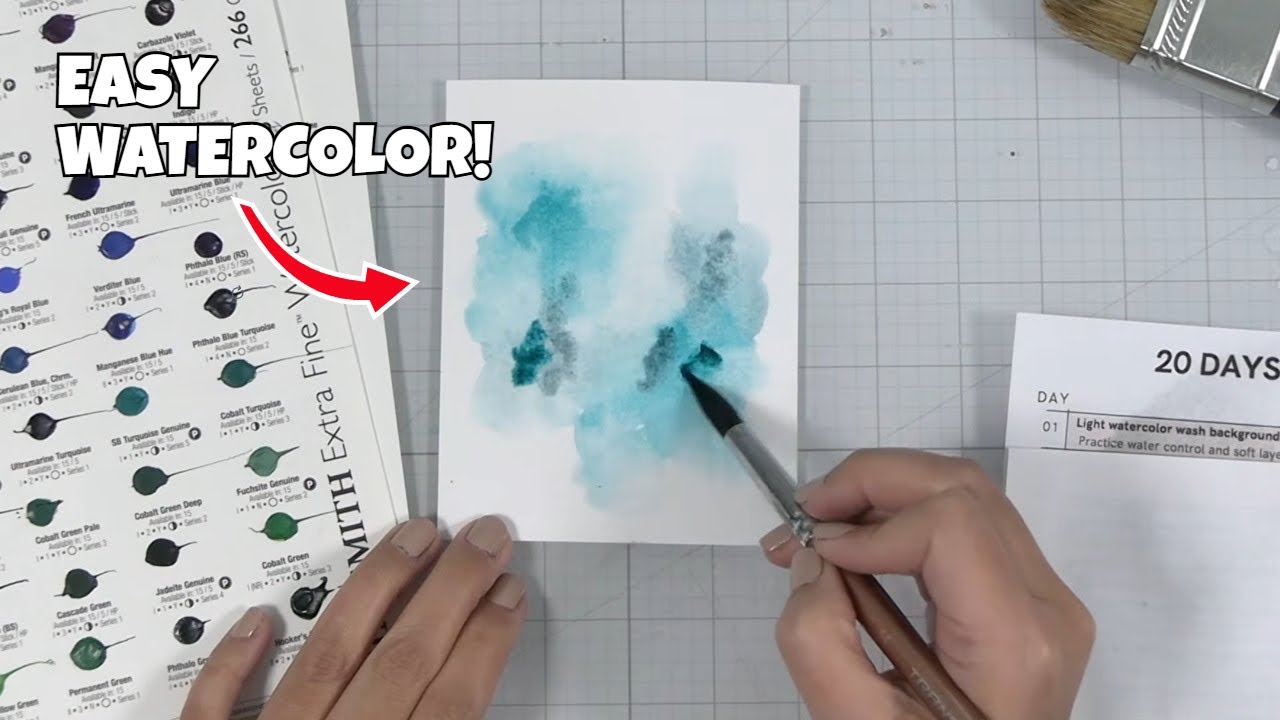 Build Confidence with This Beginner-Friendly Watercolor Technique! Day 1!