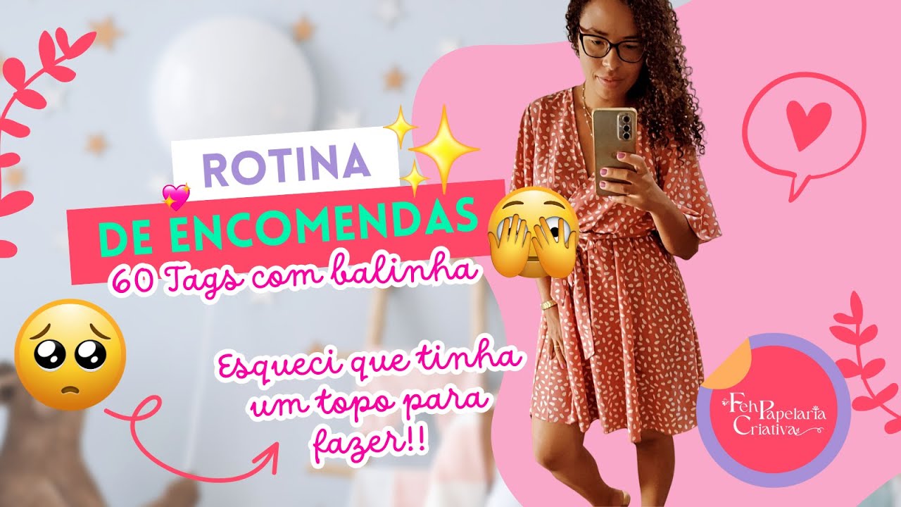 Produzindo 60 tags com bala + quase esqueci de uma encomenda #papelariacriativa #papelaria