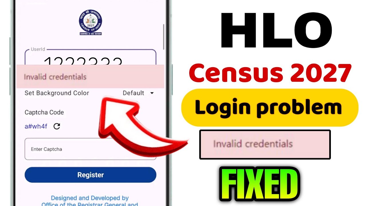 census app login problem | how to register hlo app |census 2027 training in telugu