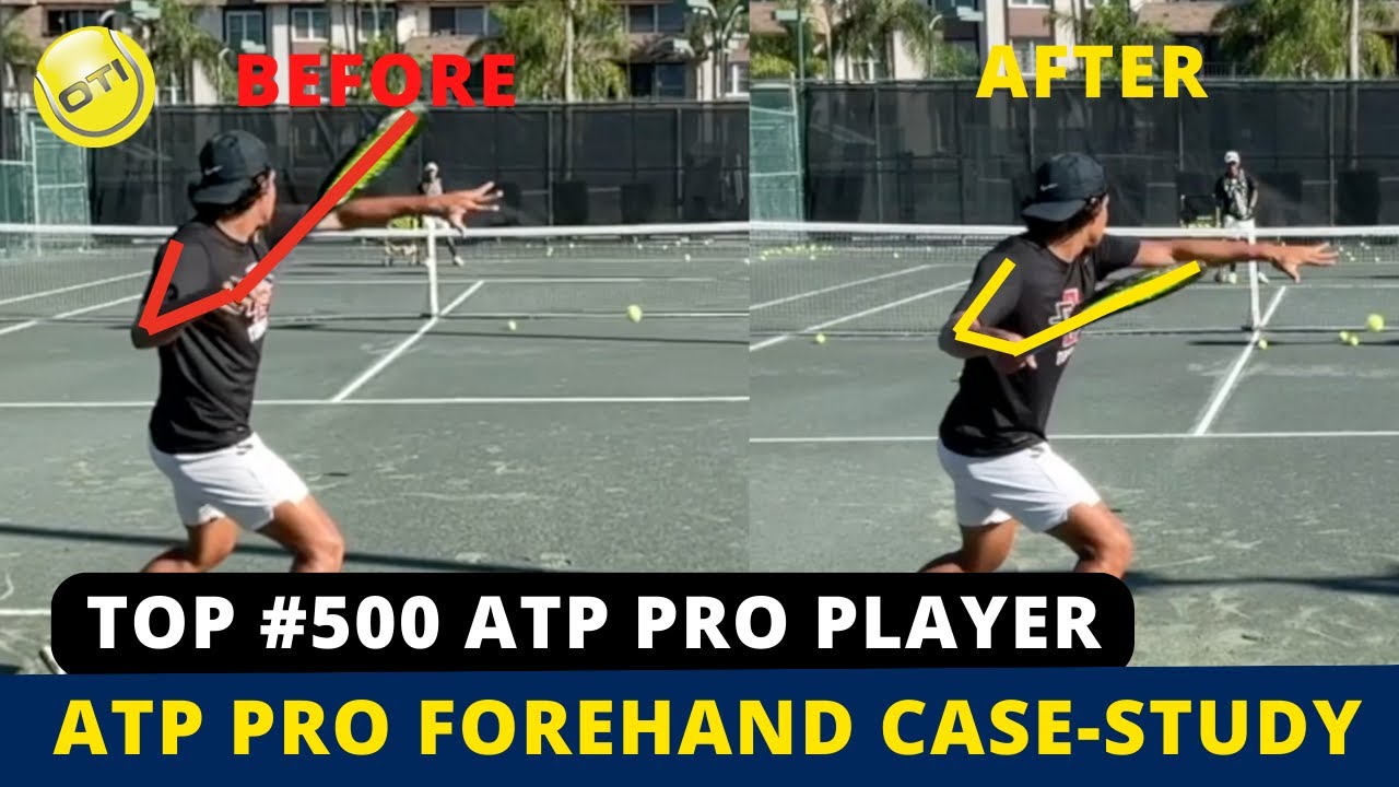 Пример профессионального игрока ATP в форхенде
