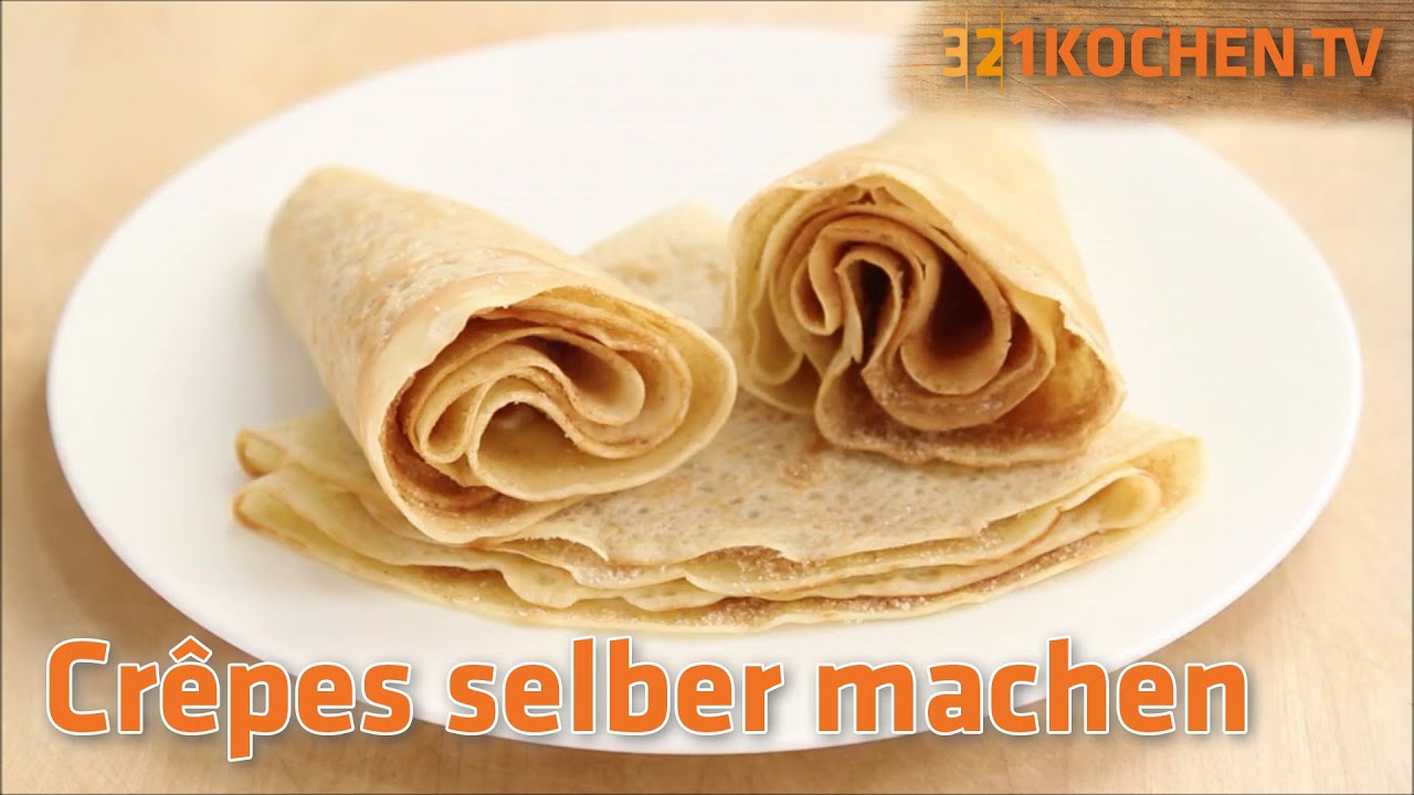 Rezept: Cr&ecirc;pes einfach selber machen | Leckeres Pfannkuchen Grund-Rezept aus der Pfanne