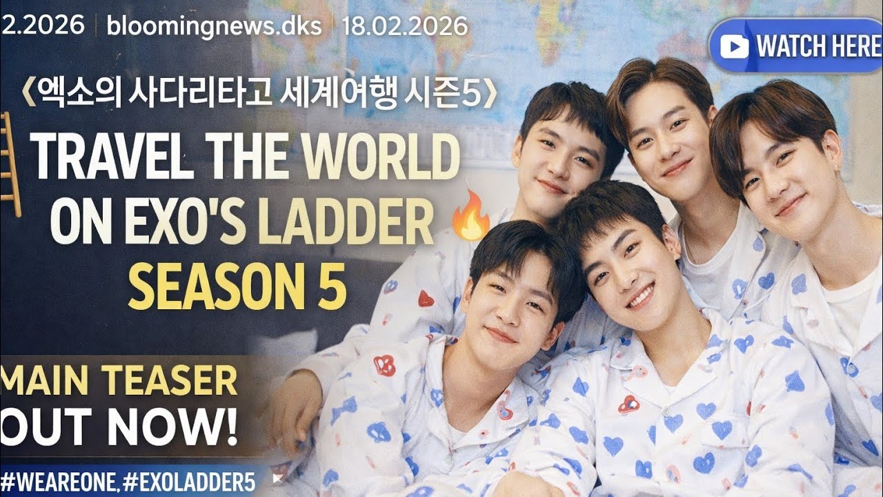 THE MAIN TEASER FOR EXO’S ‘TRAVEL THE WORLD ON EXO’S LADDER SEASON 5’ IS OUT 🔥🪜 #japan #korean #exo 