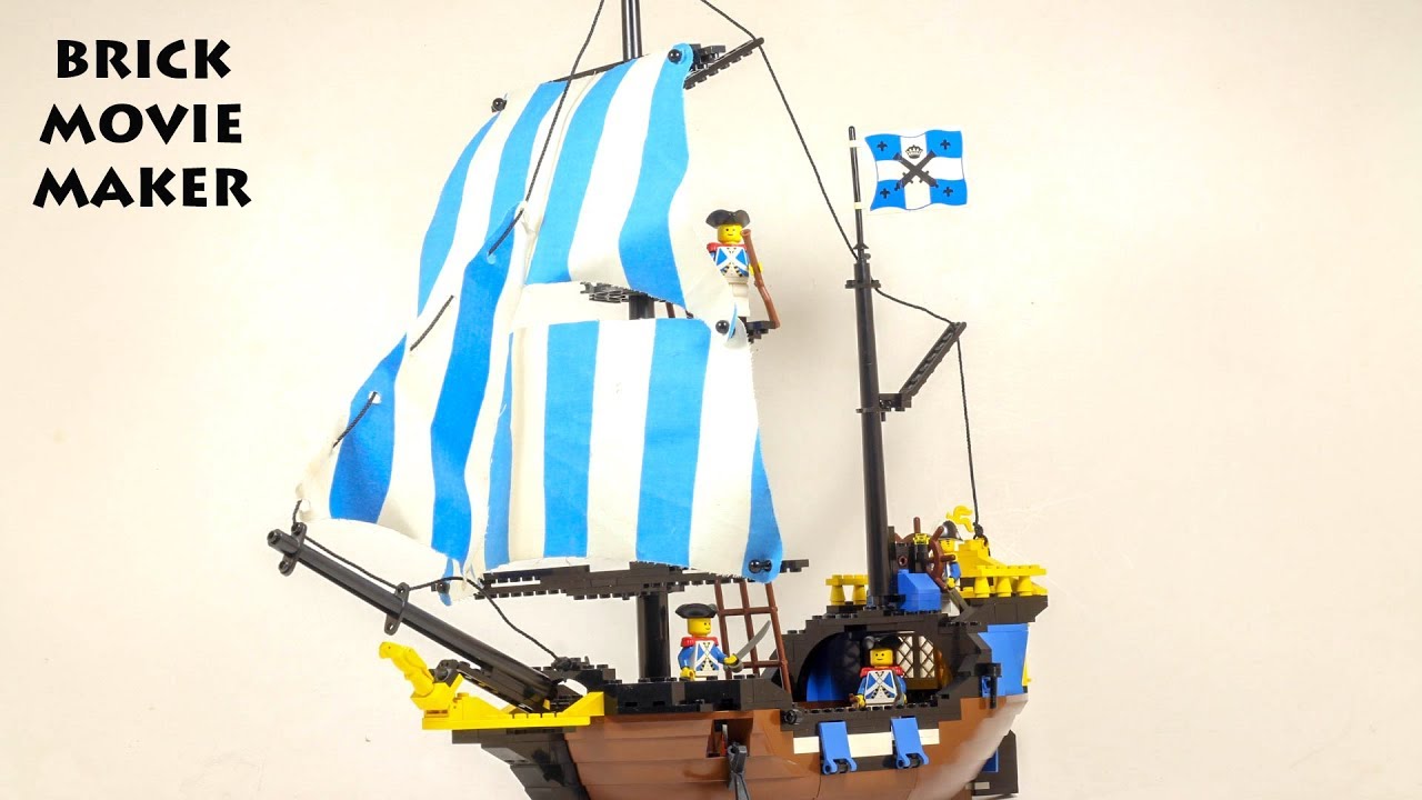Lego Pirates 6274 Caribbean Clipper / Gouverneurskogge speed build