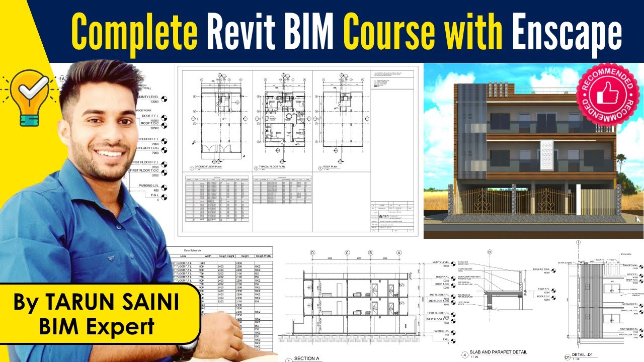 Complete BIM Revit Course with Enscape | With Complete Project