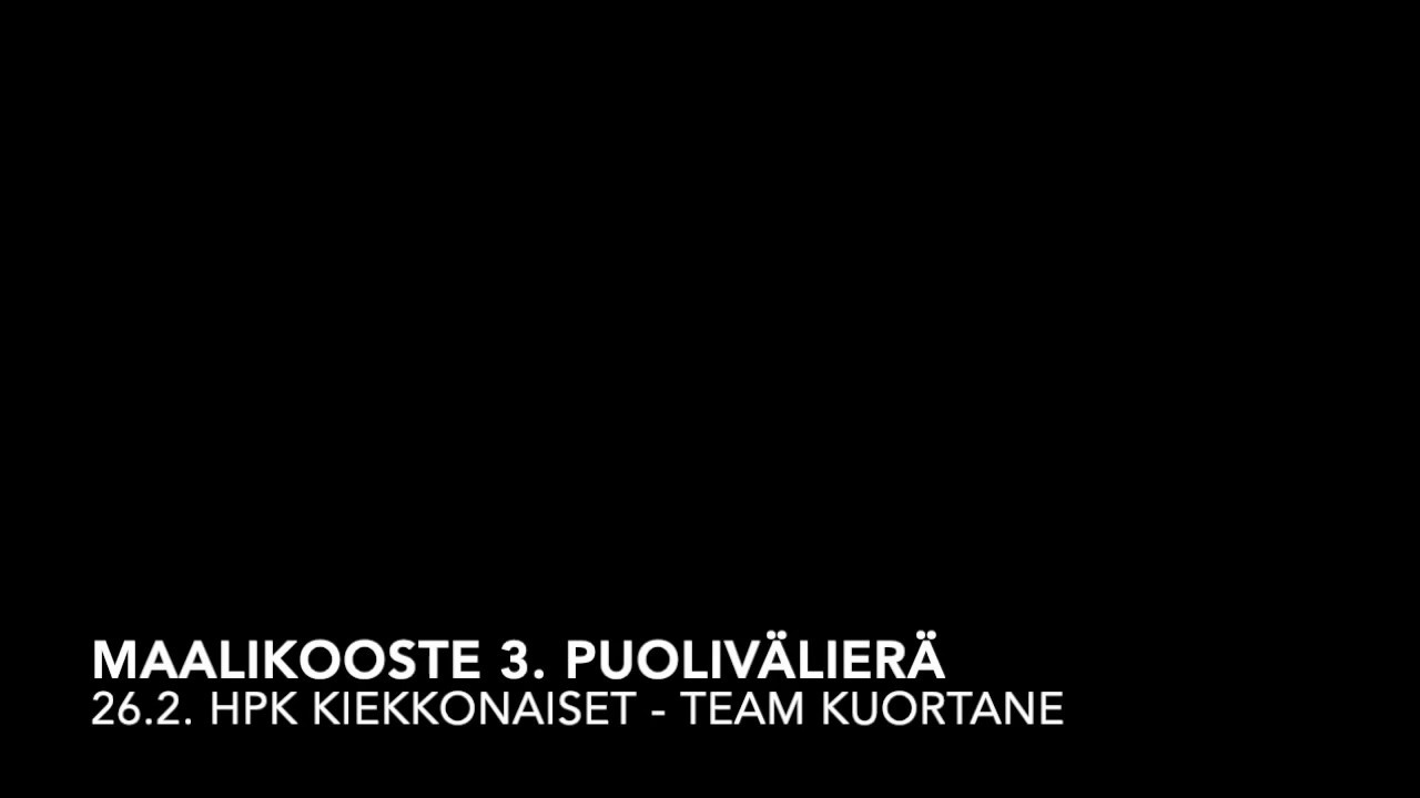 HPK Kiekkonaiset vs Team Kuortane 26.2.2020