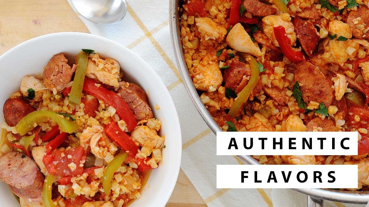 Low-Carb Keto Jambalaya with Cauliflower Rice