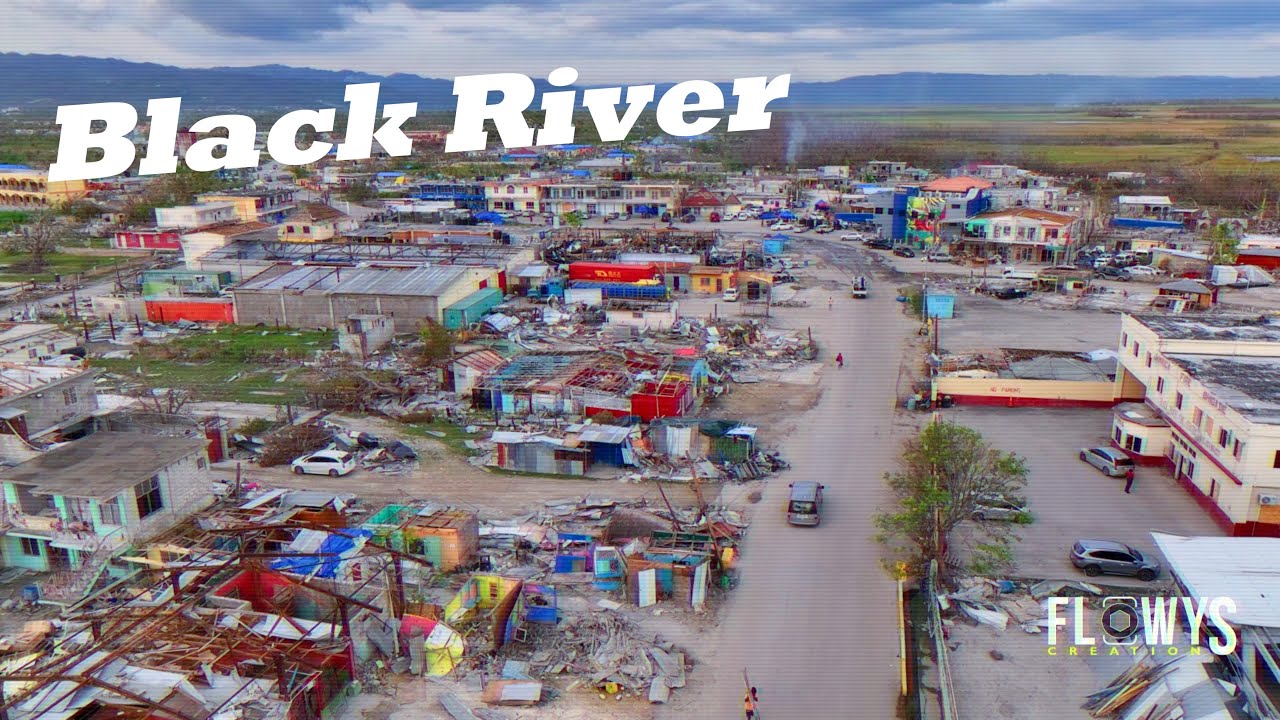 WOW! Black River was destroyed by Hurricane Melissa. Drone tour of the town.