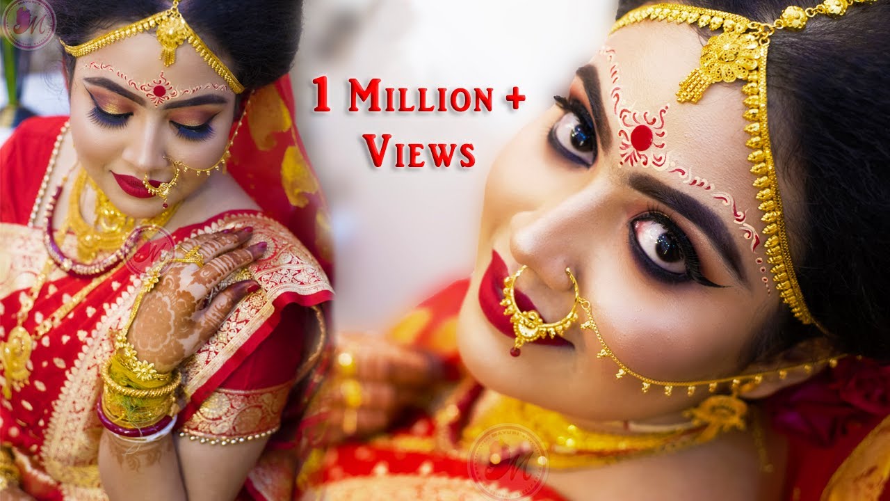 TRADITIONAL BENGALI BRIDAL MAKEUP || STEP-BY-STEP || Mayuri Sinha Sarkar
