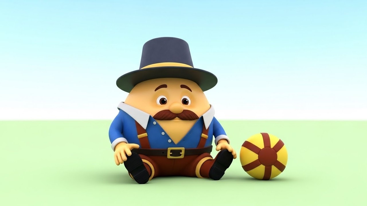 Humpty Dumpty 🥚 | Classic Nursery Rhyme for Kids | Fun Sing-Along Song