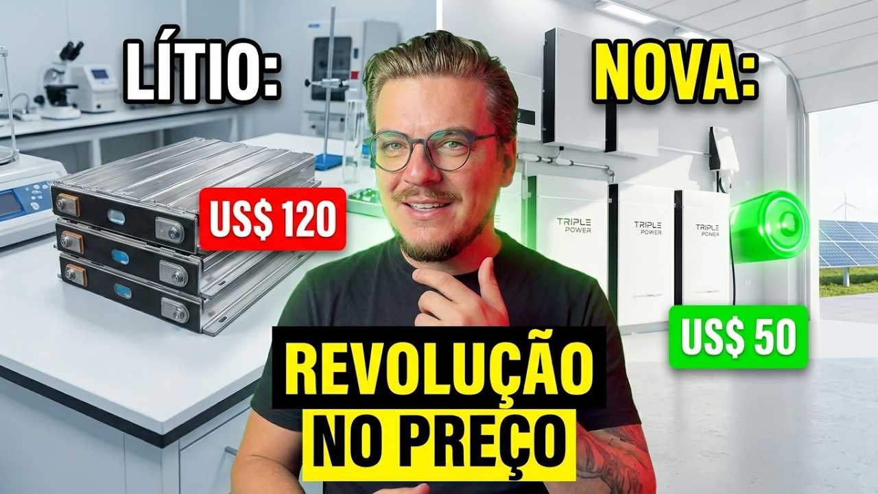 A Bateria ULTRA BARATA que CUSTA 1% do PREÇO das ATUAIS — e PODE MUDAR TUDO
