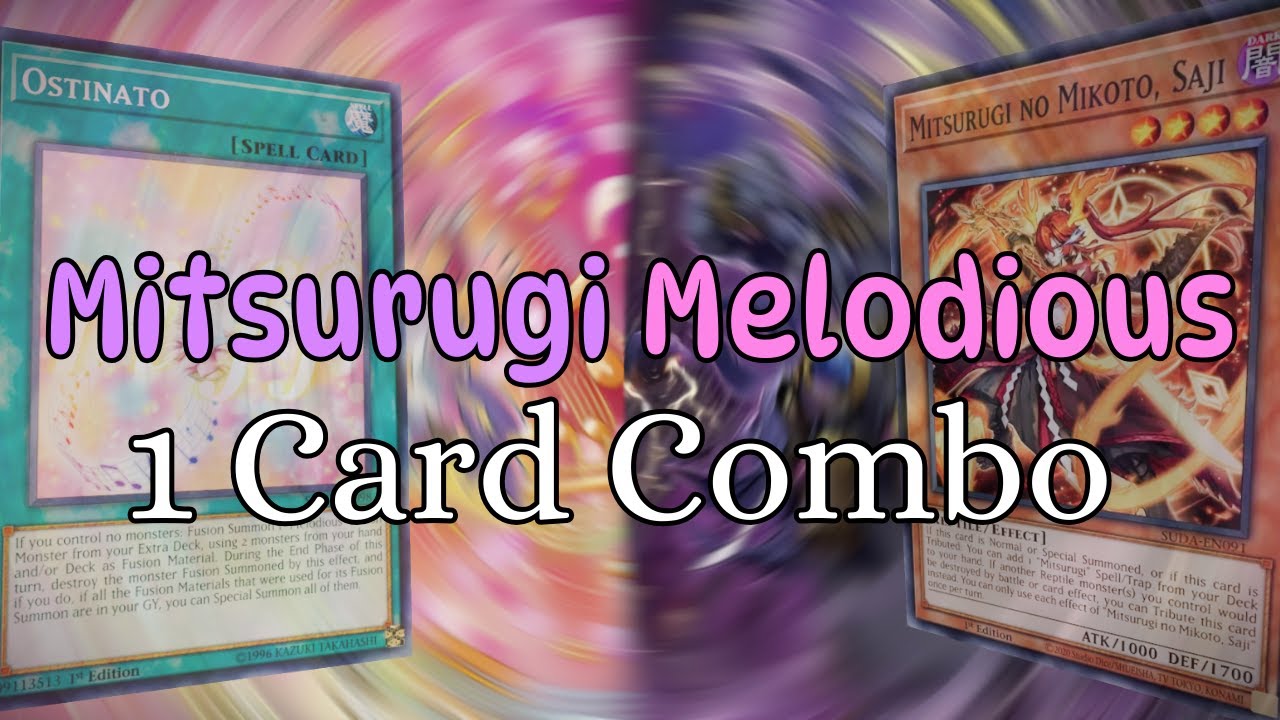QUICK BUDGET Mitsurugi Melodious  - 1 Card RITUAL Combo [YUGIOH]