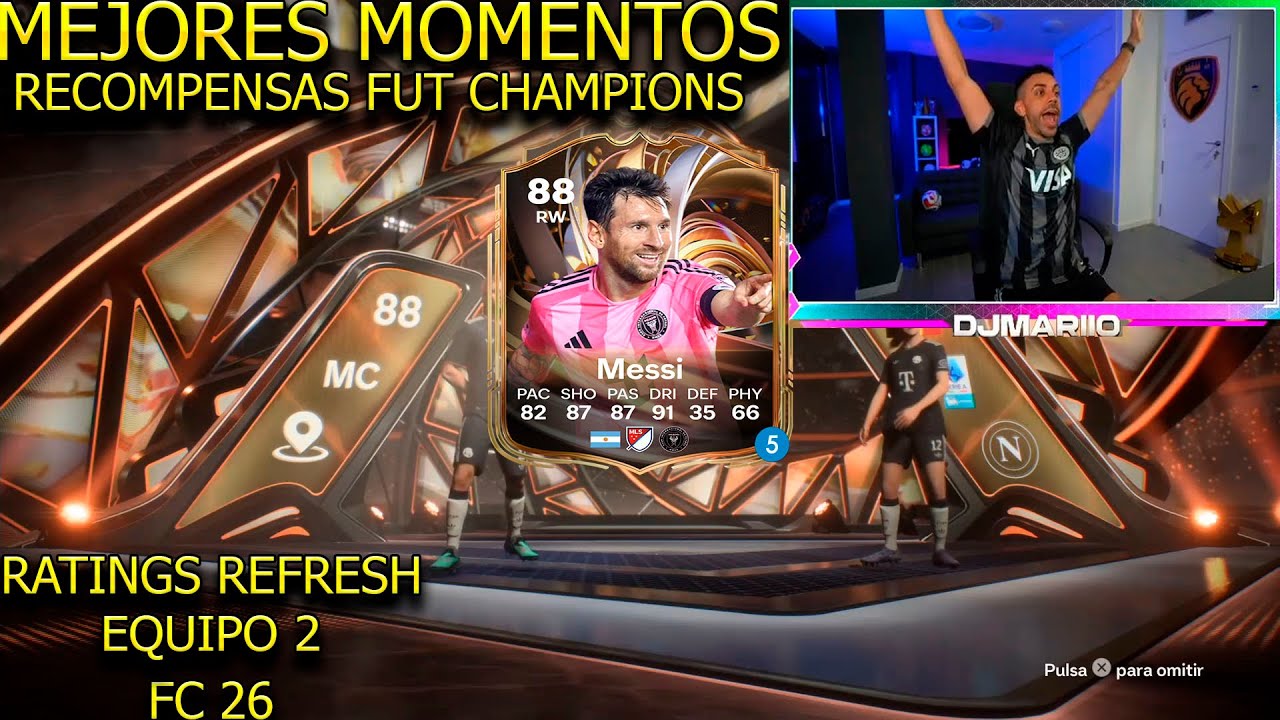 DjMaRiiO RECOMPENSAS DE FUT CHAMPIONS CON LA PROMO RATINGS RELOAD EQUIPO 2 EN EA SPORTS FC 26