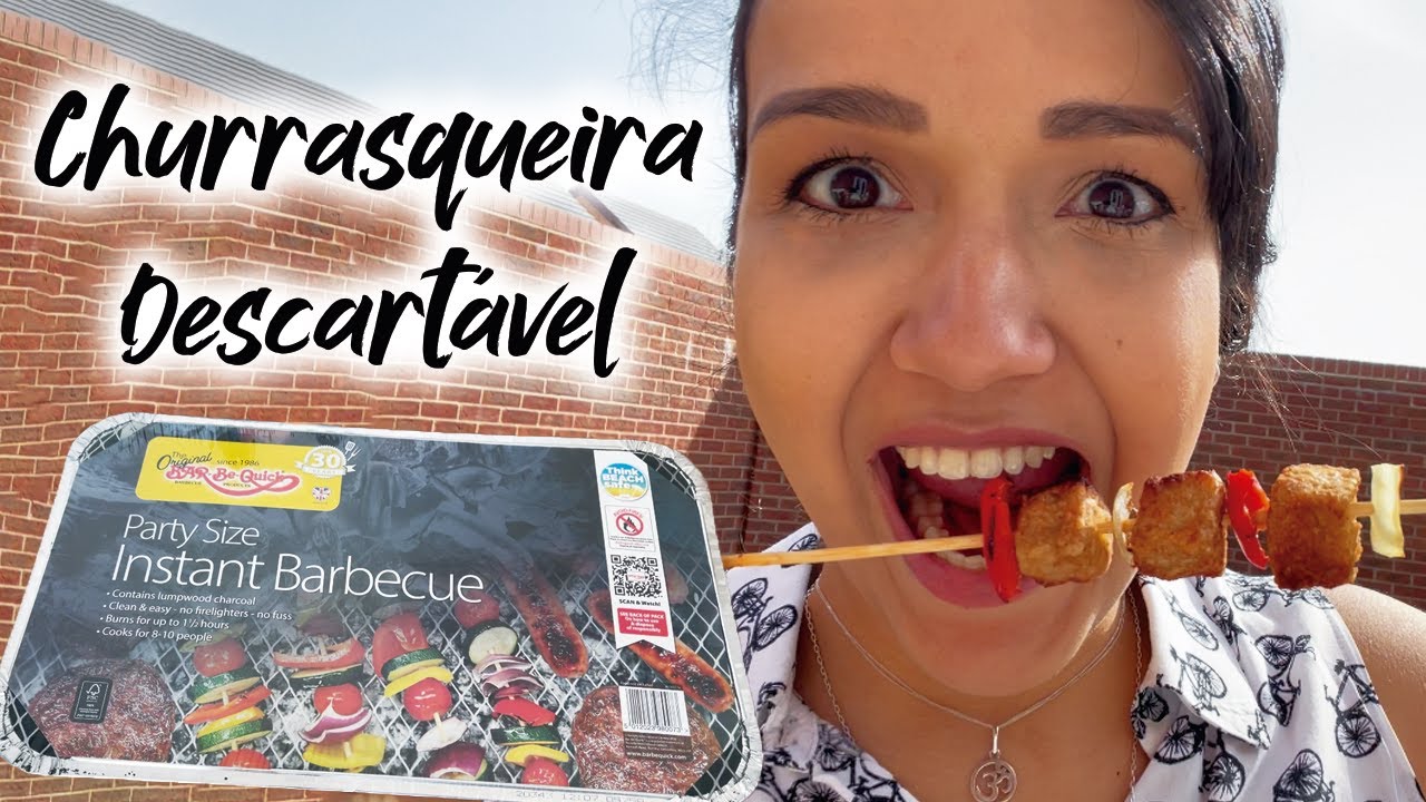 CHURRASCO no QUINTAL com CHURASQUEIRA DESCARTÁVEL