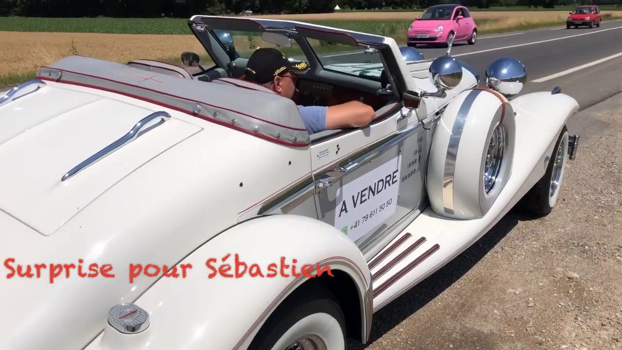 Sebastien test une Excalibur Roadster Anniversaire