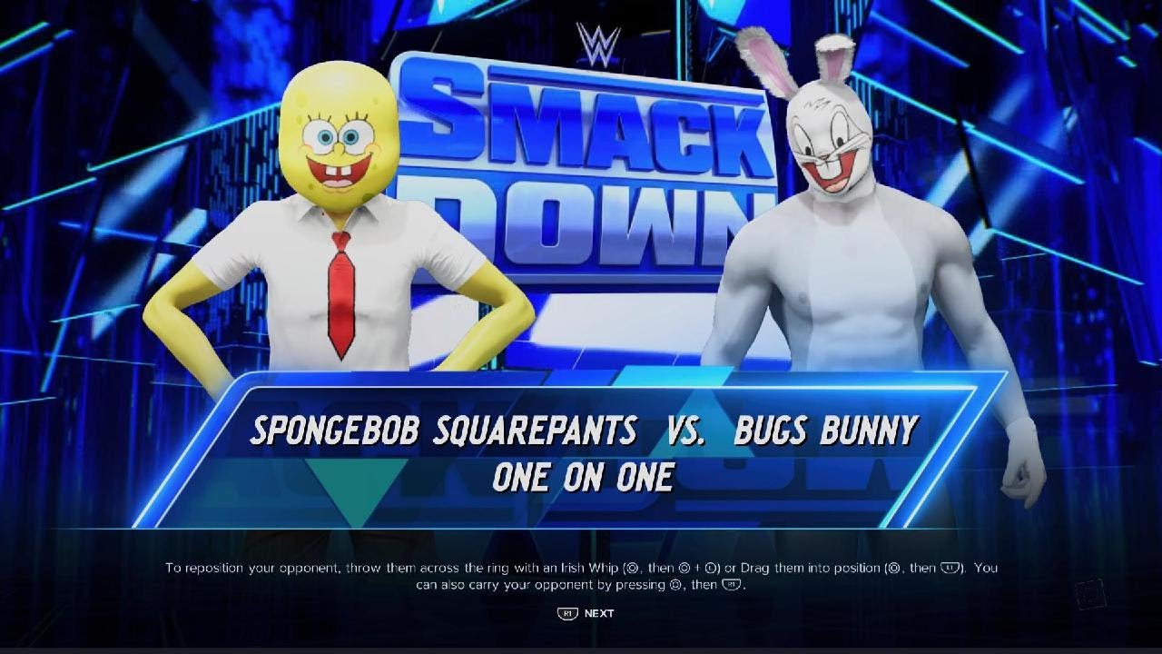 WWE 2K24 Spongebob Vs Bugs bunny