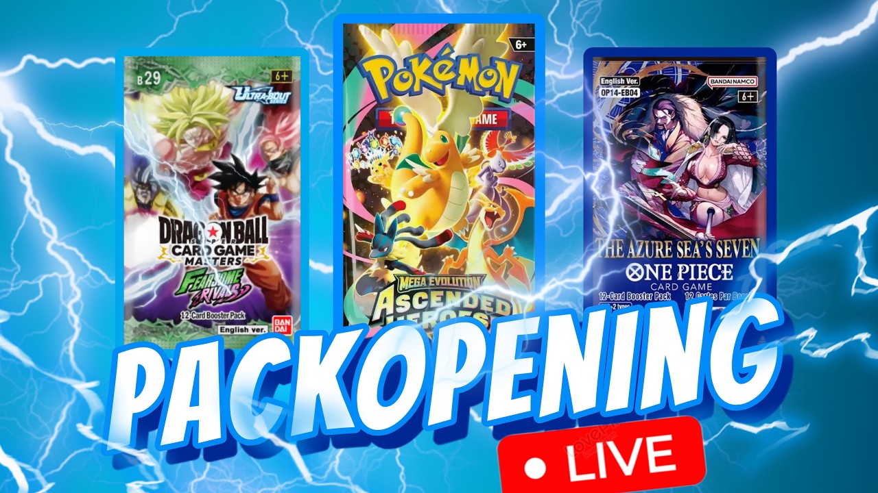 DBZ, One Piece, Pokemon Pack Opening !packs
