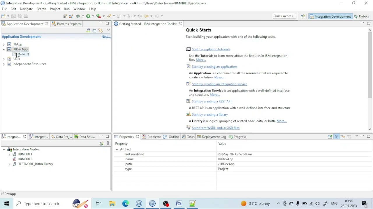 IIB toolkit Overview, Creating Application & msgflow | IBM Integration Bus  #ibm #ace #iib