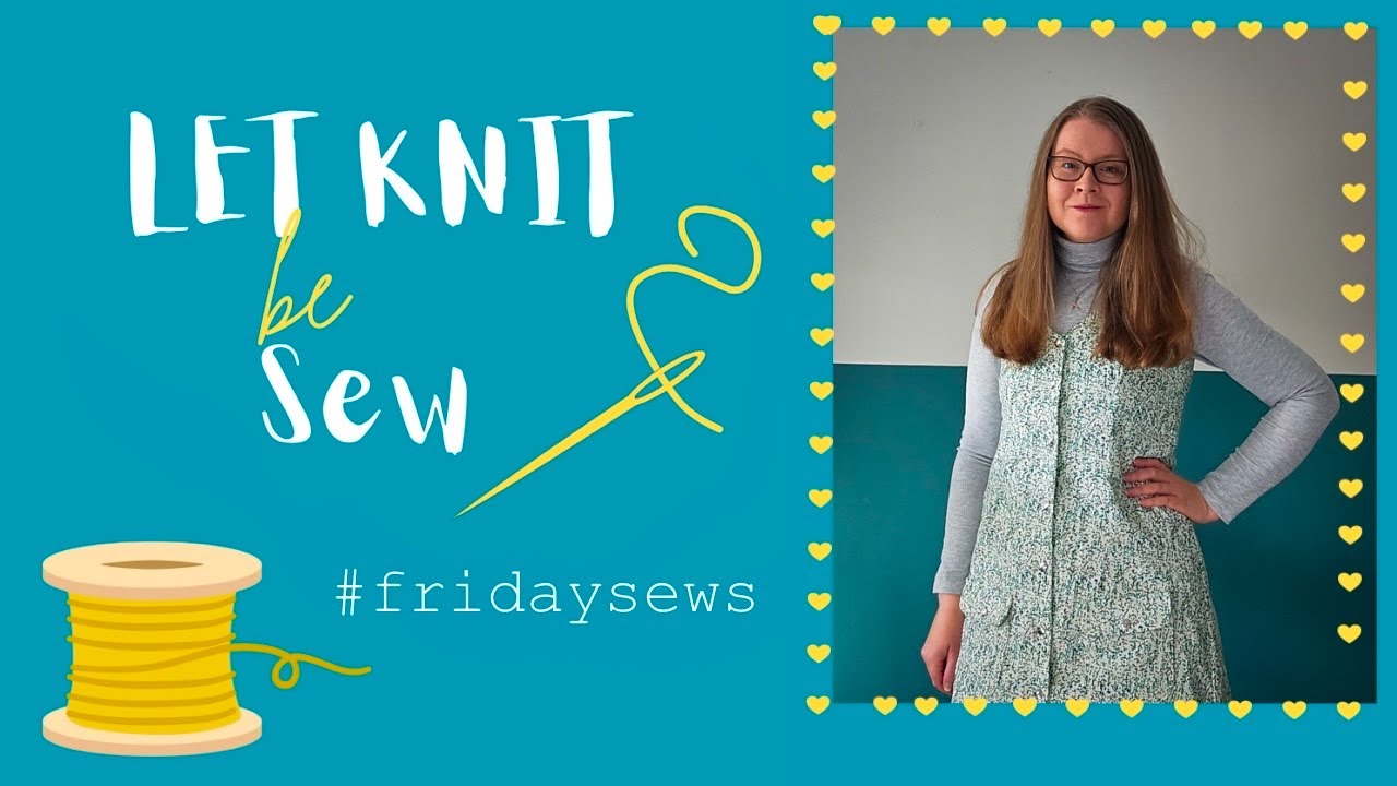 My finished Tilly and the Buttons Olive pinafore dress, pyjama plans & a fabric haul! #fridaysews