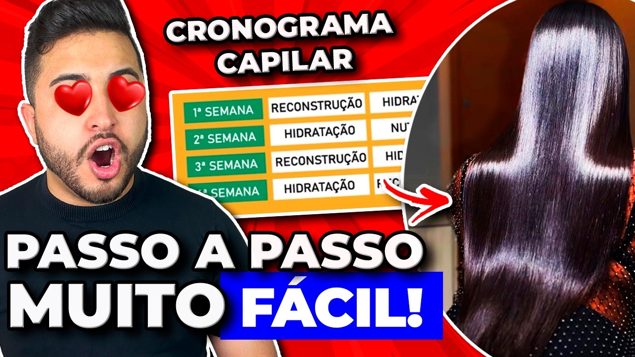 Como fazer Cronograma Capilar do Zero! ✨Passo a Passo FÁCIL!