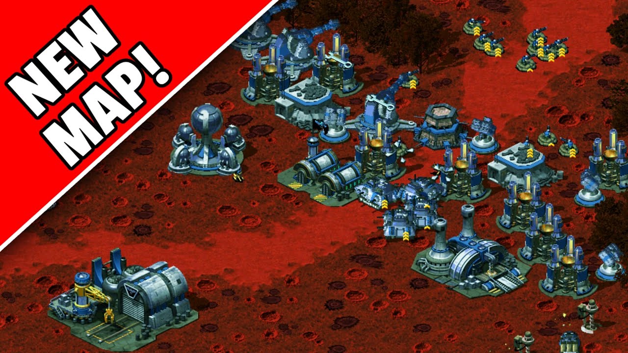 Red Alert 2: Surviving the BLOOD-RED Jungle! (Red Forest Map)