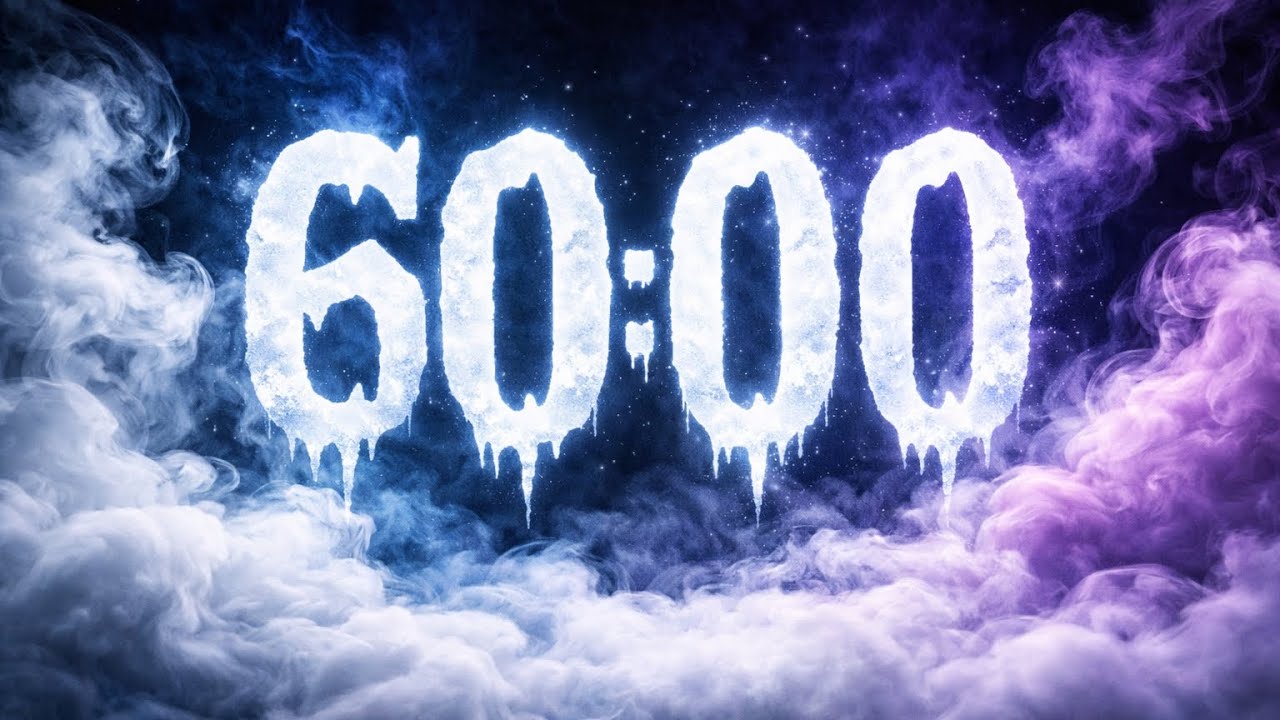 60 Minute Spooky Halloween Timer ⏳ | Eerie Glow and Fog | Perfect for Parties & Classrooms
