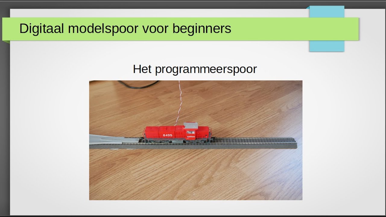 Digitaal modelspoor voor beginners deel 5 - Het programmeerspoor