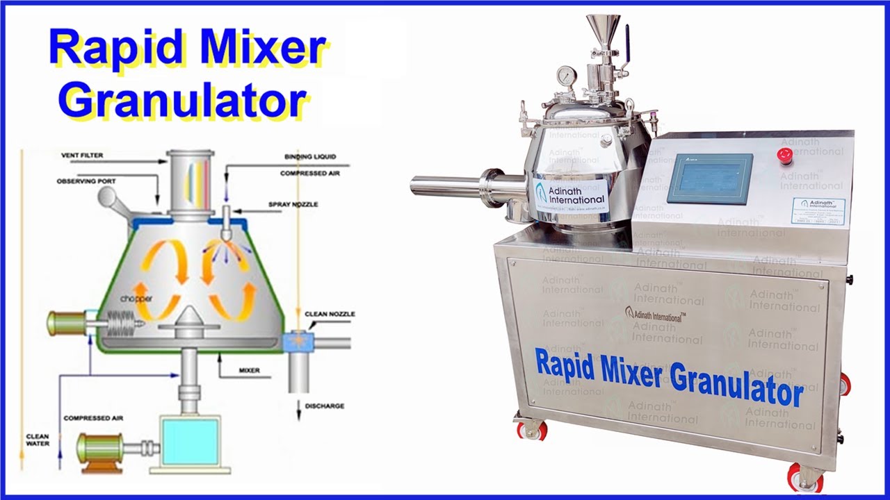 Rapid Mixer Granulator, High Shear Mixer