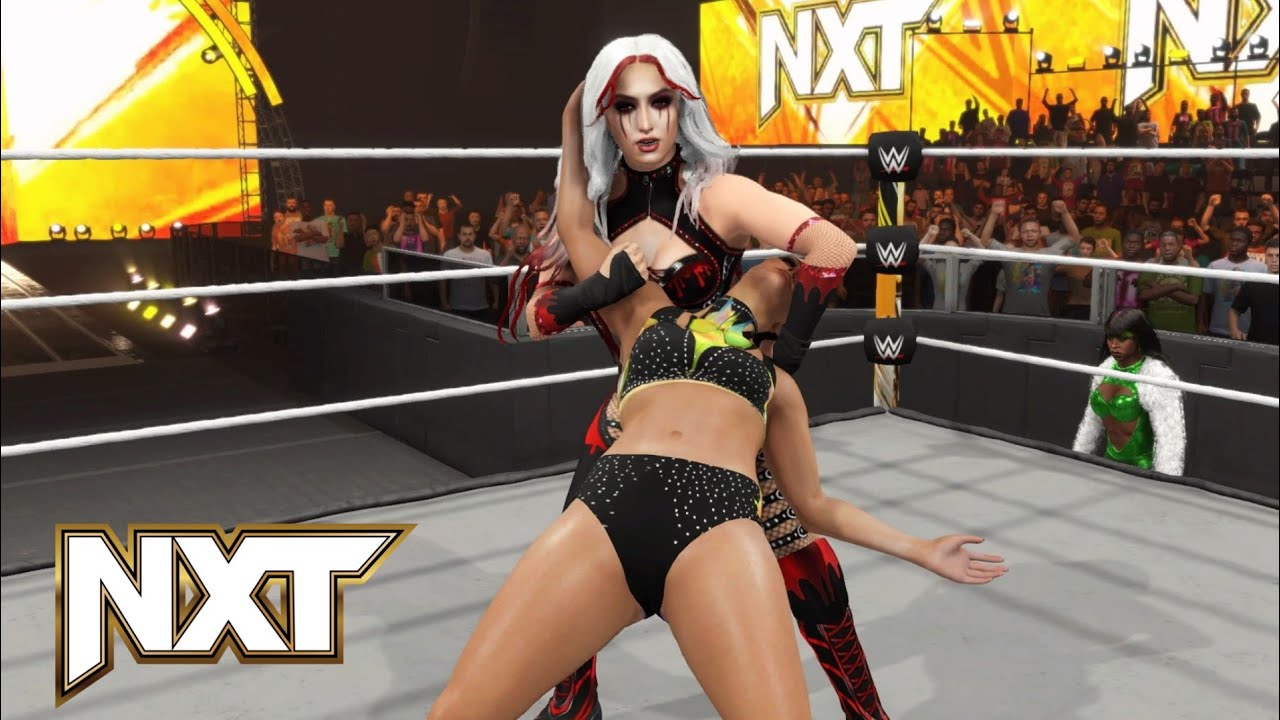 WWE 2K23 NXT LYRA VALKYRIA VS HEATHER RAE (TRINITY AT RINGSIDE)