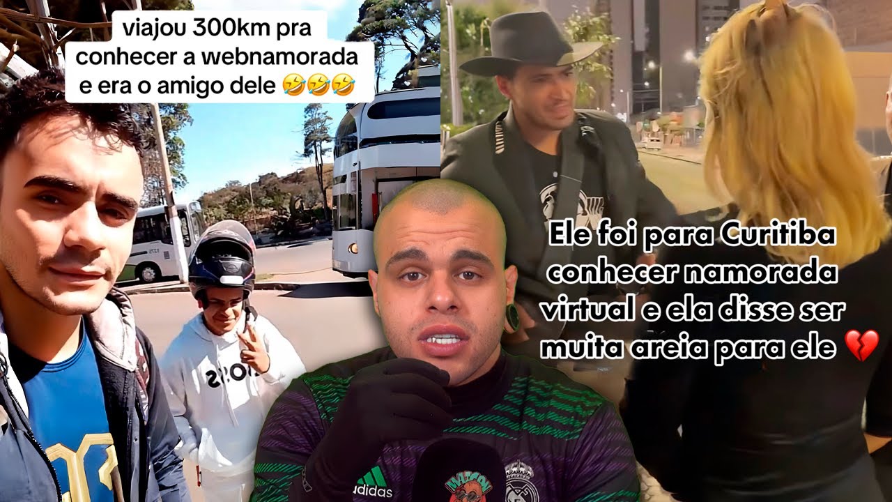 homens rejeitados ao se encontrar com namorada virtual