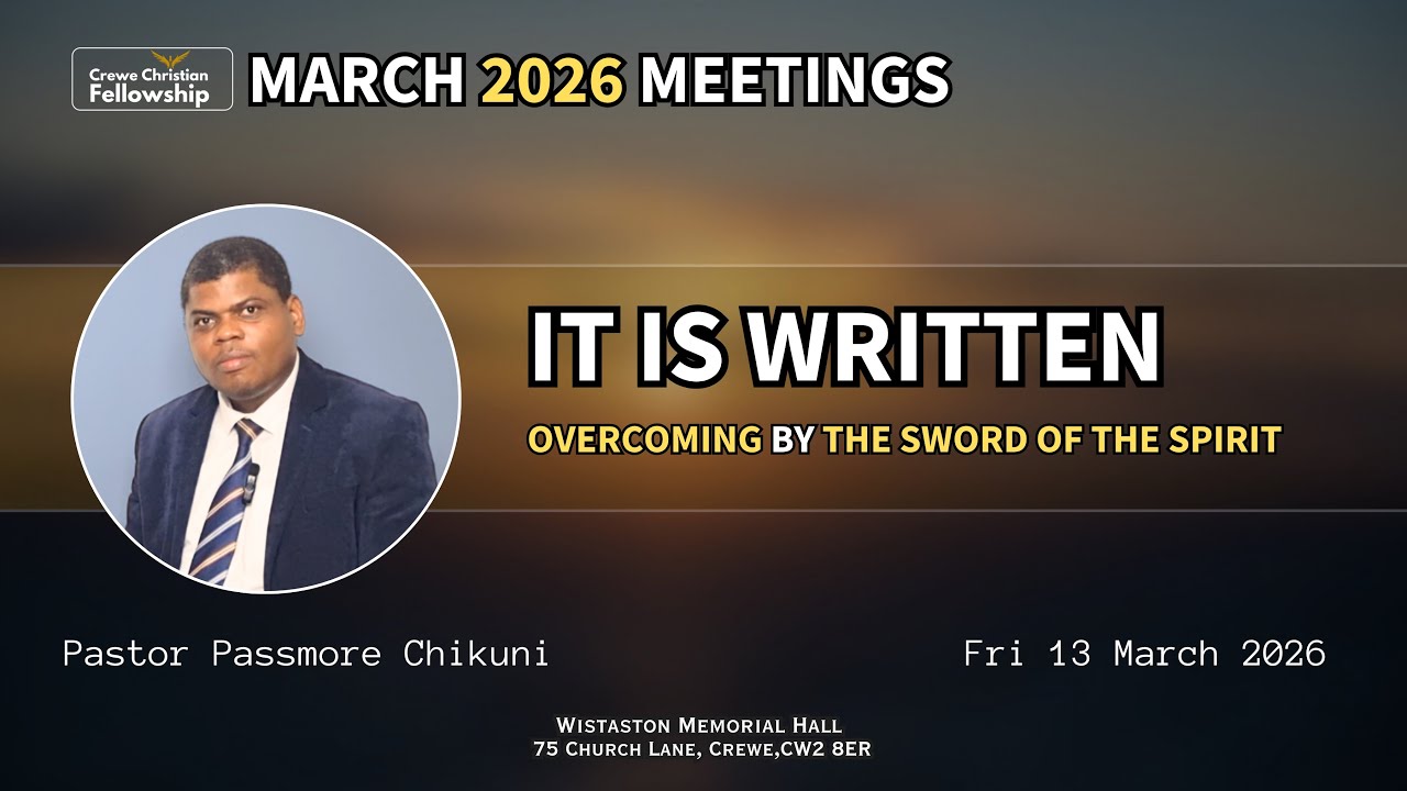 It Is Written - Pastor Passmore Chikuni