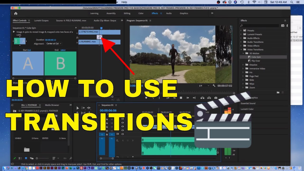 Learn how to use transitions in adobe premiere pro 2020