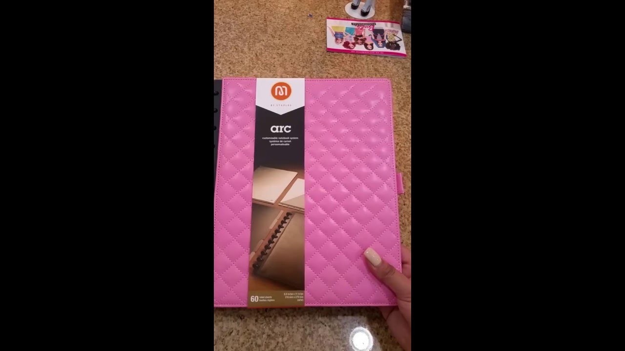 Quick Review Arc Pink Quilted Notebook Staples