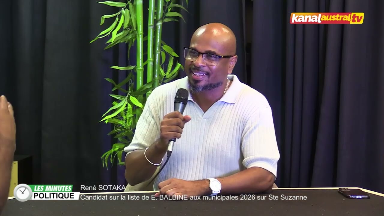 René SOTAKA, municipales 2026, sur la liste de Eddy BALBINE, en interview chez Kanal Austral.tv