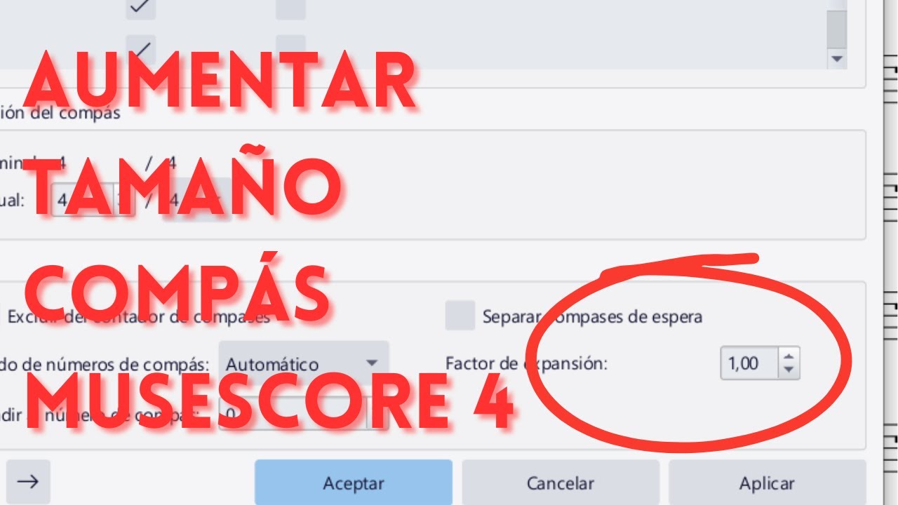 Nueva Forma de Aumentar el Tamaño de Compases en Musescore 4