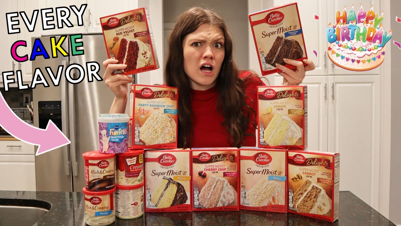 Mixing EVERY Cake Flavor Together For My BIRTHDAY!