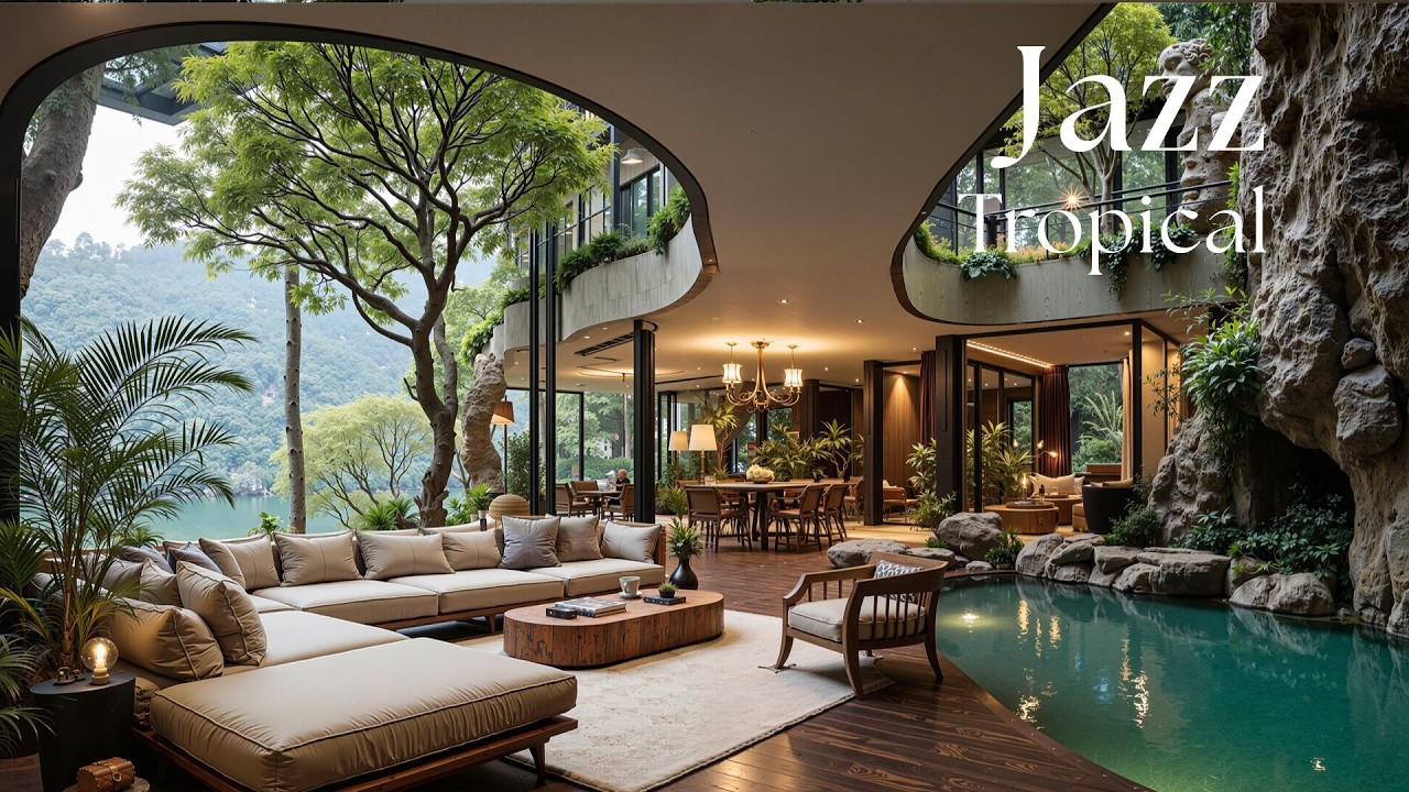 Soft Jazz In Tranquil Living Room | Relaxing Jazz Music For Deep Focus, Study & Stress Relief