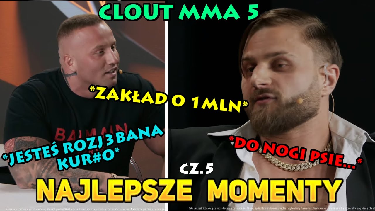 CLOUT MMA 5 FIRST MEET - NAJLEPSZE MOMENTY CZ.5 (Denis Załęcki, Amadeusz Ferrari)