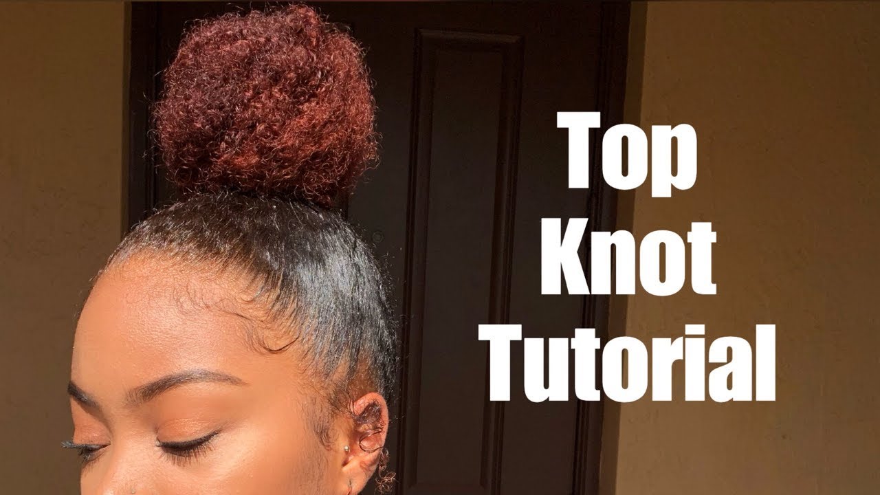 Sleek Top Knot Tutorial | Thick, Curly Natural Hair